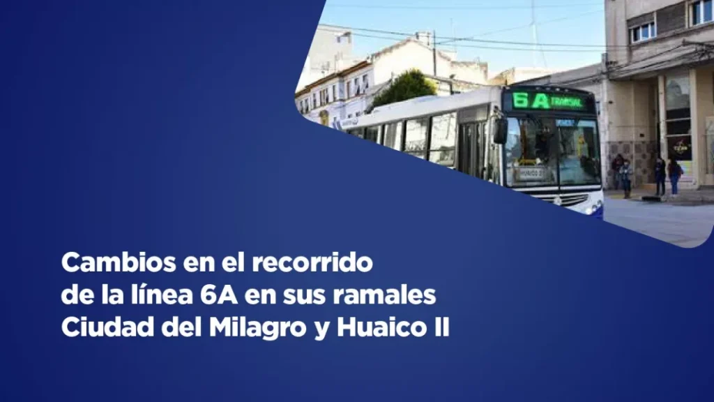 Cambio recorrido Ciudad del Milagro