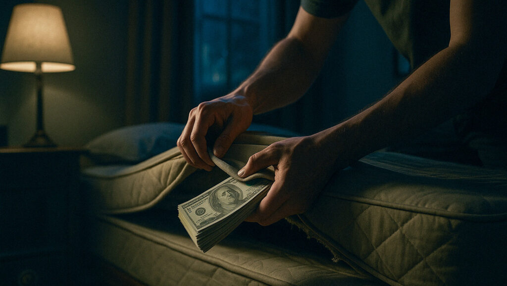 Dolares en el colchon