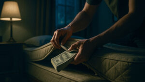Dolares en el colchon