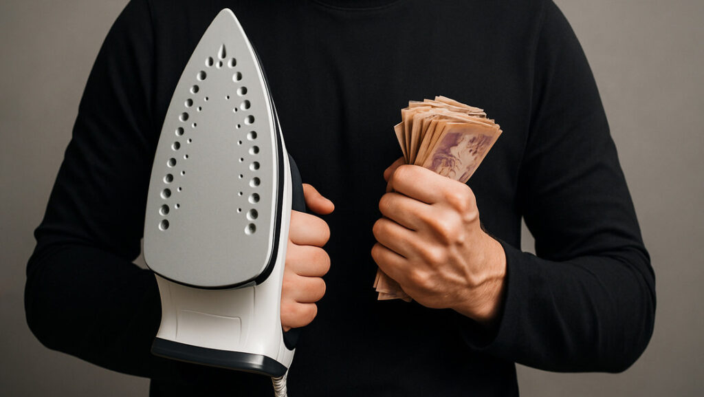 Plancha y dinero
