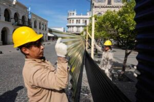Plaza 9 de Julio obras